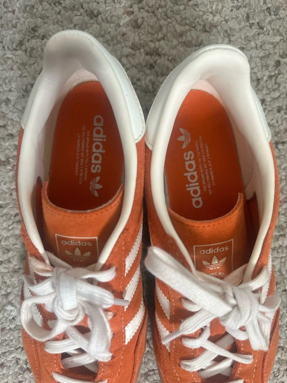 Adidas Gazelle Sneakers Orange Men’s Size 8